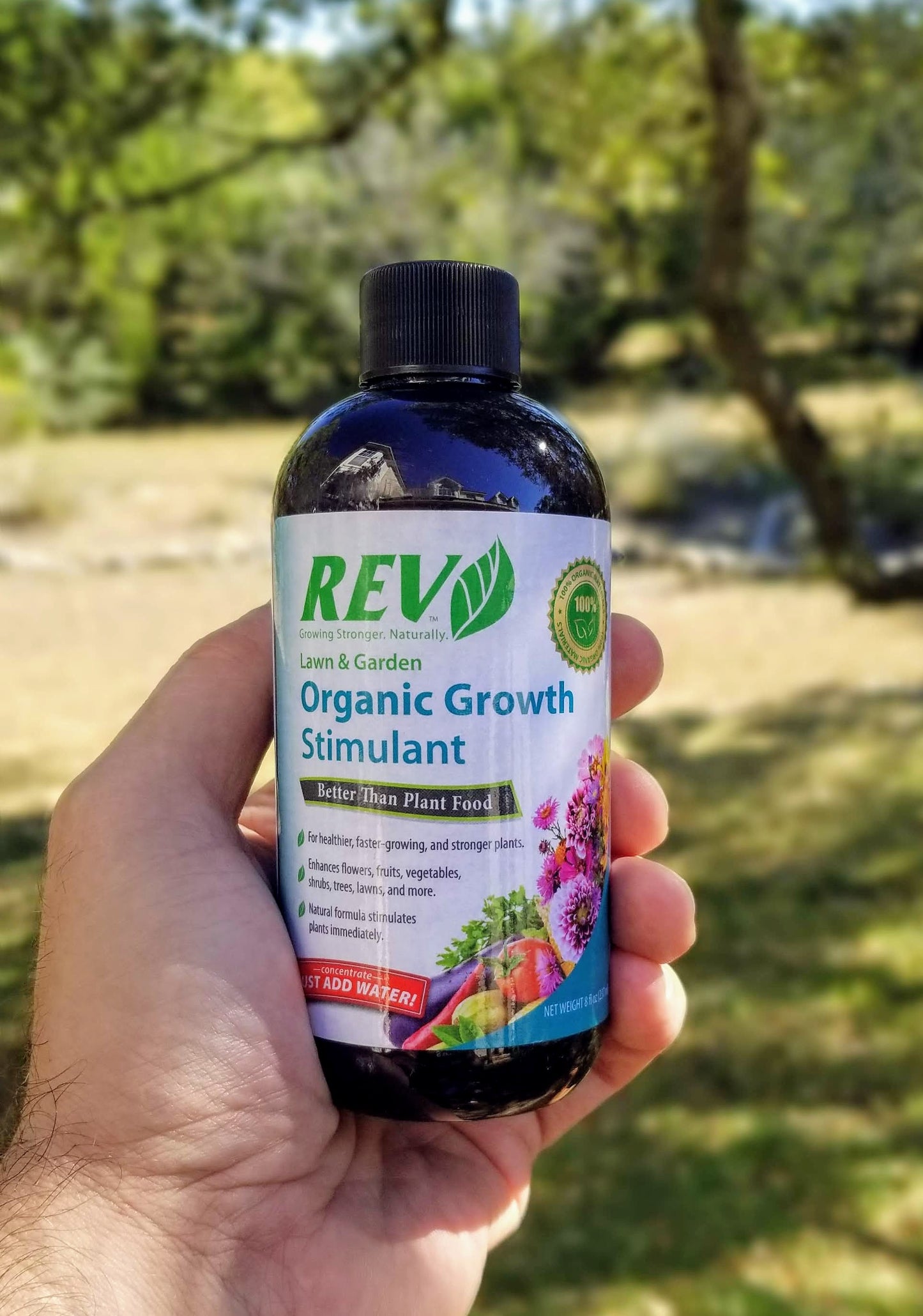 Organic REV – Organic Growth Booster (Available in 8oz, 16oz, 32oz bottles)